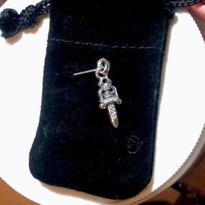 Chrome hearts babyfat dagger earring with crystals